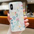 For iPhone XS Max Fresh Small Floral Epoxy TPU Phone Case(D04 Colorful Floral) - 1