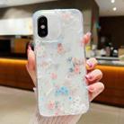 For iPhone X / XS Fresh Small Floral Phone Case  Drop Glue Protective Cover(D01 Beautiful Bouquet) - 1