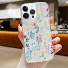 For iPhone 16 Pro Fresh Small Floral Epoxy TPU Phone Case(D04 Colorful Floral) - 1