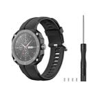 For Huawei Watch GT Cyber Silicone Sports Watch Band(Black) - 1