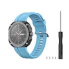 For Huawei Watch GT Cyber Silicone Sports Watch Band(Sky Blue) - 1