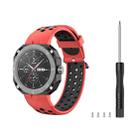 For Huawei Watch GT Cyber Two-Color Breathable Watch Band(Red+Black) - 1