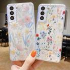 For Samsung Galaxy A72 5G / 4G Fresh Small Floral Epoxy TPU Phone Case(Blue Flowers 5) - 5