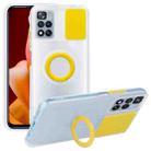 For Xiaomi 12 Lite Sliding Camshield TPU Phone Case with Ring Holder(Yellow) - 1