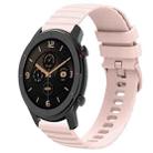 For Amazfit GTR 42MM 20mm Wavy Dot Pattern Solid Color Silicone Watch Band(Pink) - 1
