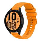 For Samsung Galaxy Watch 46mm 22mm Wavy Dot Pattern Solid Color Silicone Watch Band(Yellow) - 1