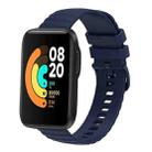 For Xiaomi MI Watch Sport 22mm Wavy Dot Pattern Solid Color Silicone Watch Band(Navy Blue) - 1