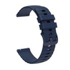 For Xiaomi MI Watch Sport 22mm Wavy Dot Pattern Solid Color Silicone Watch Band(Navy Blue) - 2
