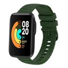 For Xiaomi MI Watch Sport 22mm Wavy Dot Pattern Solid Color Silicone Watch Band(Army Green) - 1