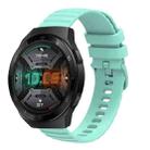 For Huawei Watch GT 2E 22mm Wavy Dot Pattern Solid Color Silicone Watch Band(Teal) - 1