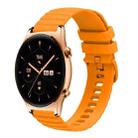 For Honor Watch GS 3 22mm Wavy Dot Pattern Solid Color Silicone Watch Band(Yellow) - 1