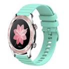 For Honor Watch Dream 22mm Wavy Dot Pattern Solid Color Silicone Watch Band(Teal) - 1