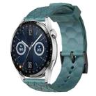 For Huawei Watch GT3 42mm 20mm Football Pattern Solid Color Silicone Watch Band(Rock Cyan) - 1