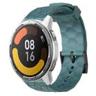 For Xiaomi MI Watch Color 2 22mm Football Pattern Solid Color Silicone Watch Band(Rock Cyan) - 1