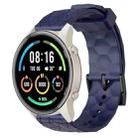 For Xiaomi MI Watch Sport 22mm Football Pattern Solid Color Silicone Watch Band(Navy Blue) - 1