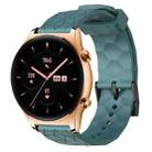 For Honor Watch GS 3 22mm Football Pattern Solid Color Silicone Watch Band(Rock Cyan) - 1