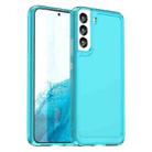 For Samsung Galaxy S23+ 5G Candy Series TPU Phone Case(Transparent Blue) - 1