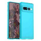 For Google Pixel 7 Pro Candy Series TPU Phone Case(Transparent Blue) - 1