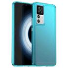 For Xiaomi Redmi K50 Ultra 5G Candy Series TPU Phone Case(Transparent Blue) - 1