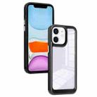 For iPhone 11 Solid Solor TPU Space Acrylic Phone Case(Black) - 1