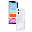 For iPhone 11 Solid Solor TPU Space Acrylic Phone Case(White) - 1