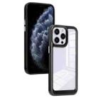 For iPhone 11 Pro Max Solid Solor TPU Space Acrylic Phone Case(Black) - 1