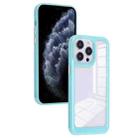 For iPhone 11 Pro Max Solid Solor TPU Space Acrylic Phone Case(Blue) - 1