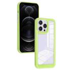 For iPhone 12 Pro Solid Solor TPU Space Acrylic Phone Case(Green) - 1