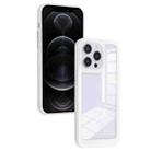 For iPhone 12 Pro Solid Solor TPU Space Acrylic Phone Case(White) - 1