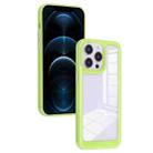 For iPhone 12 Pro Max Solid Solor TPU Space Acrylic Phone Case(Green) - 1