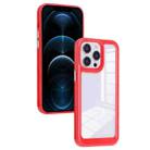 For iPhone 12 Pro Max Solid Solor TPU Space Acrylic Phone Case(Red) - 1