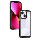 For iPhone 13 Solid Solor TPU Space Acrylic Phone Case(Black) - 1