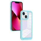 For iPhone 13 Solid Solor TPU Space Acrylic Phone Case(Blue) - 1
