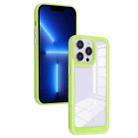 For iPhone 13 Pro Solid Solor TPU Space Acrylic Phone Case(Green) - 1