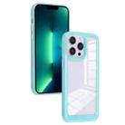 For iPhone 13 Pro Max Solid Solor TPU Space Acrylic Phone Case(Blue) - 1