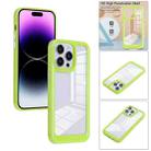 For iPhone 14 Pro Max Solid Solor TPU Space Acrylic Phone Case(Green) - 1