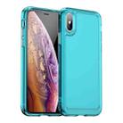 For iPhone XS Max Candy Series TPU Phone Case(Transparent Blue) - 1