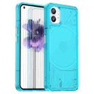 For Nothing Phone 1 Candy Series TPU Phone Case(Transparent Blue) - 1