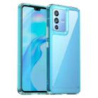 For Vivo V23 Candy Series TPU Phone Case(Transparent Blue) - 1