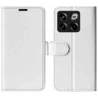 For OnePlus Ace Pro R64 Texture Leather Phone Case(White) - 1