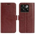 For OnePlus Ace Pro R64 Texture Leather Phone Case(Brown) - 1