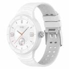 For Huawei Watch GT Cyber Silicone Breathable Integrated Watch Band(White) - 1