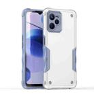 For Realme C35 Non-slip Shockproof Armor Phone Case(White) - 1