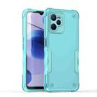 For Realme C35 Non-slip Shockproof Armor Phone Case(Mint green) - 1