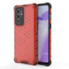 For OnePlus 9 RT 5G Honeycomb Phone Case(Red) - 1