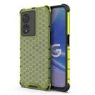 For OPPO A97 5G Honeycomb Phone Case(Green) - 1