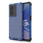 For OPPO A97 5G Honeycomb Phone Case(Blue) - 1
