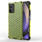 For Realme 10 Pro 5G Honeycomb Phone Case(Green) - 1