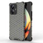 For Realme 10 Pro+ 5G Honeycomb Phone Case(Black) - 1