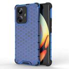 For Realme 10 Pro+ 5G Honeycomb Phone Case(Blue) - 1